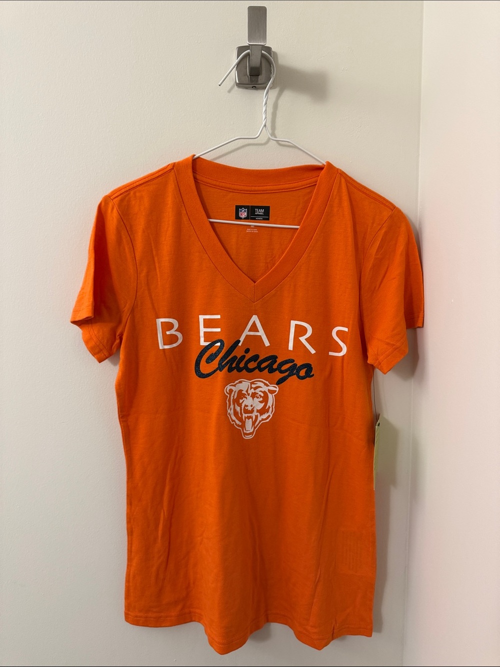 NFL Chicago Bears Bright Orange V-Neck Women’s Tee